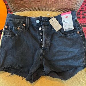 Levi’s high rise jean shorts